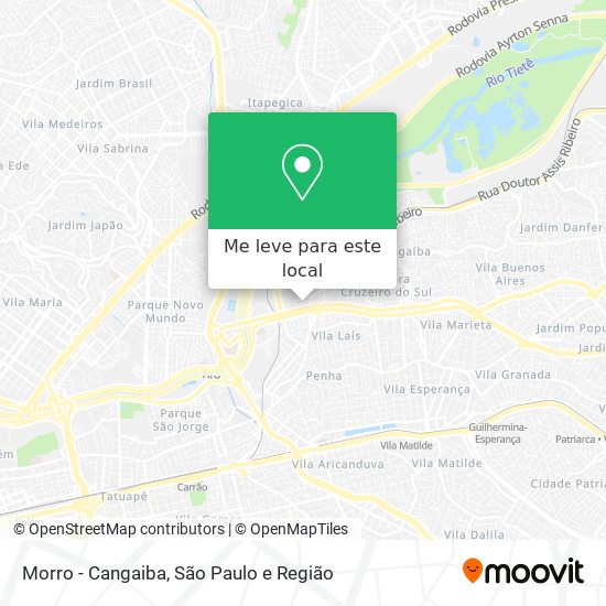 Morro - Cangaiba mapa