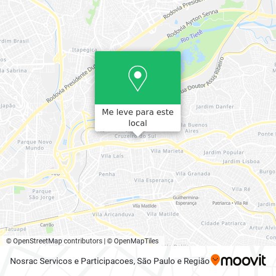 Nosrac Servicos e Participacoes mapa