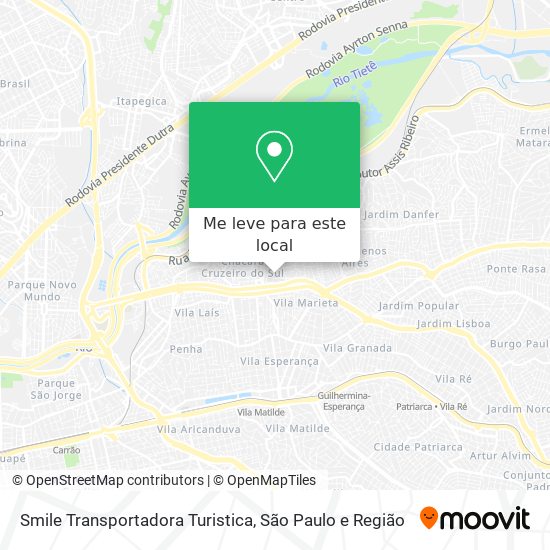 Smile Transportadora Turistica mapa