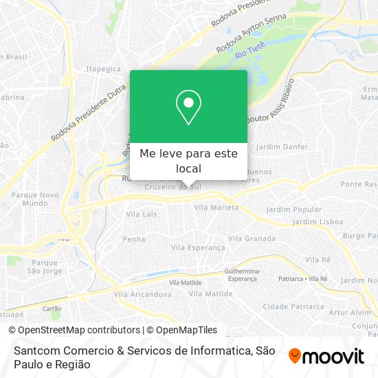 Santcom Comercio & Servicos de Informatica mapa