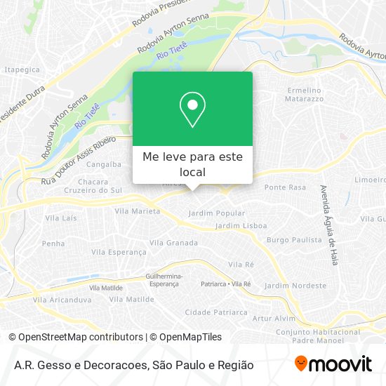 A.R. Gesso e Decoracoes mapa
