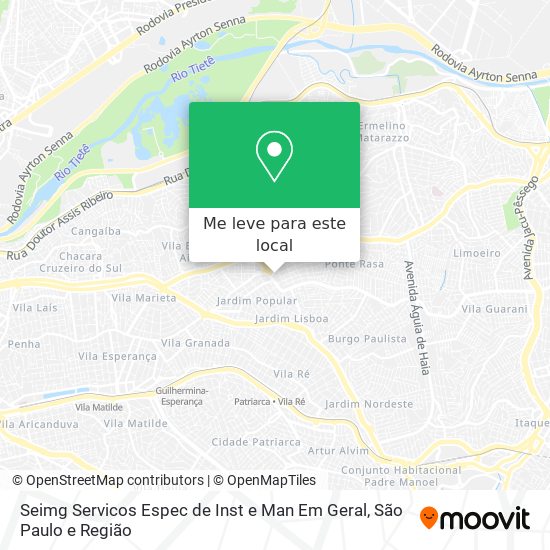 Seimg Servicos Espec de Inst e Man Em Geral mapa