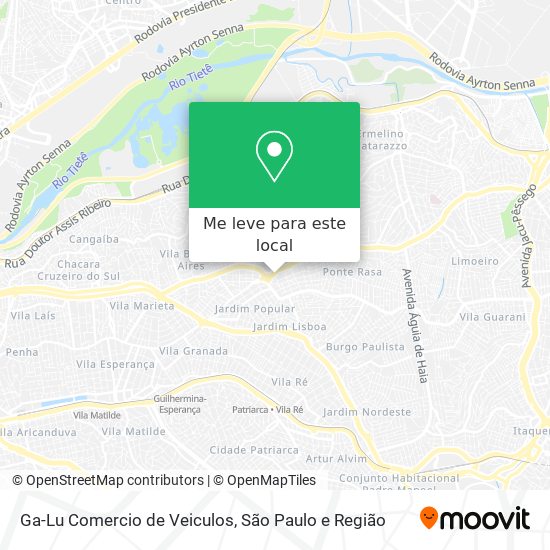 Ga-Lu Comercio de Veiculos mapa