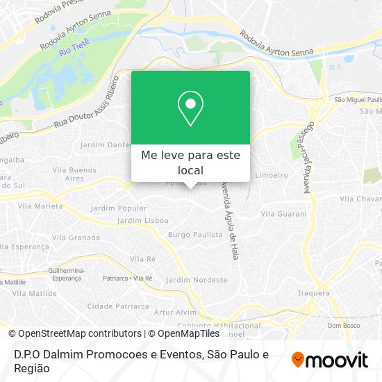 D.P.O Dalmim Promocoes e Eventos mapa