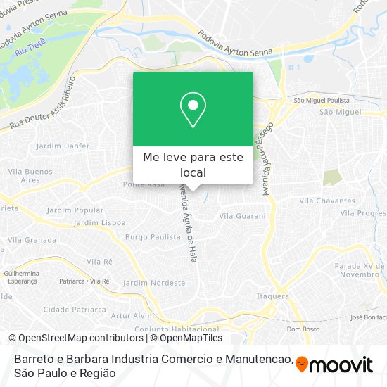 Barreto e Barbara Industria Comercio e Manutencao mapa