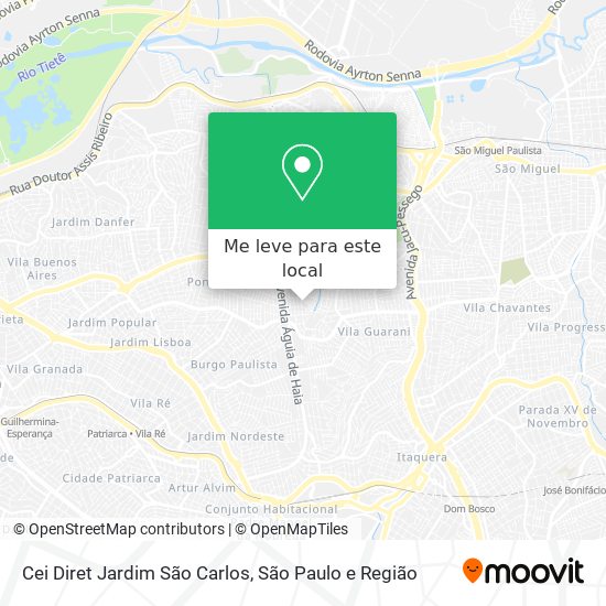 Cei Diret Jardim São Carlos mapa