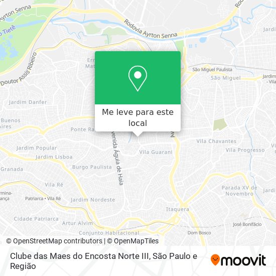 Clube das Maes do Encosta Norte III mapa