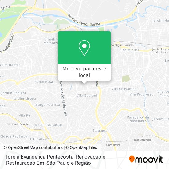 Igreja Evangelica Pentecostal Renovacao e Restauracao Em mapa