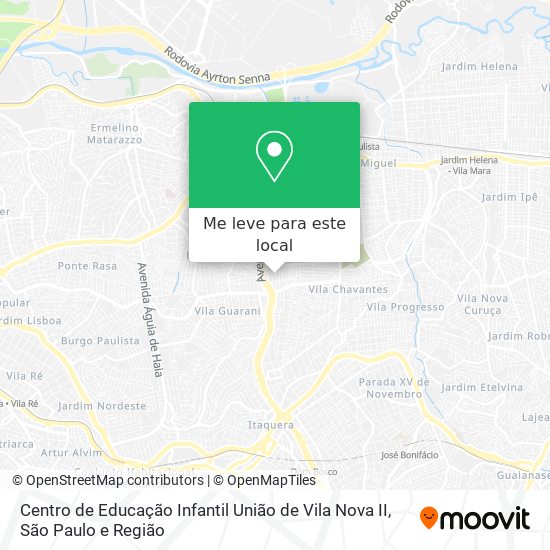 Centro de Educação Infantil União de Vila Nova II mapa