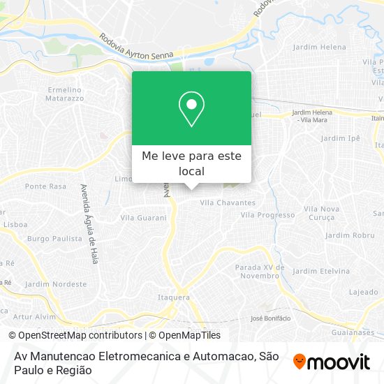 Av Manutencao Eletromecanica e Automacao mapa