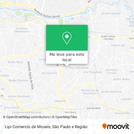 Lipi Comercio de Moveis mapa