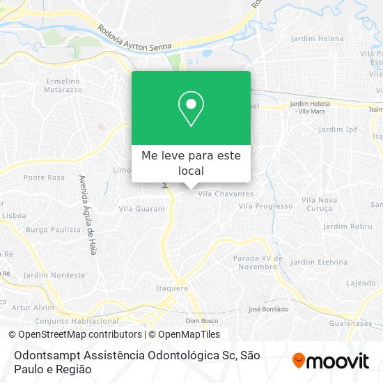 Odontsampt Assistência Odontológica Sc mapa