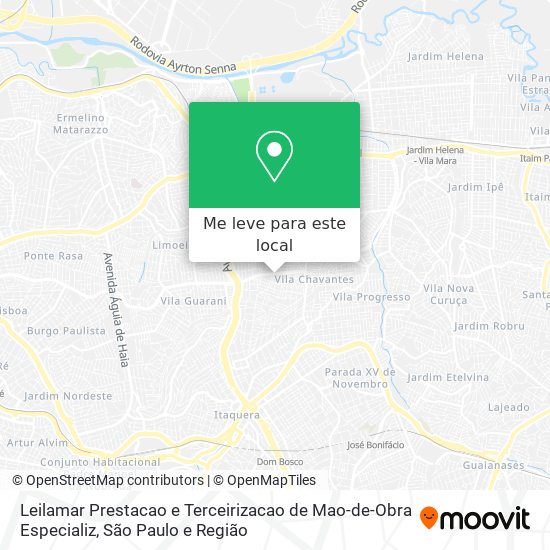 Leilamar Prestacao e Terceirizacao de Mao-de-Obra Especializ mapa