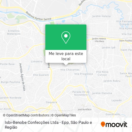 Isbi-Benobe Confecções Ltda - Epp mapa