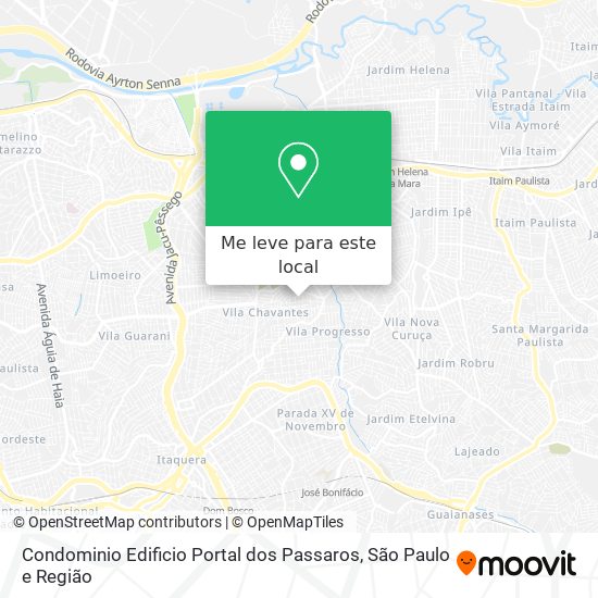 Condominio Edificio Portal dos Passaros mapa