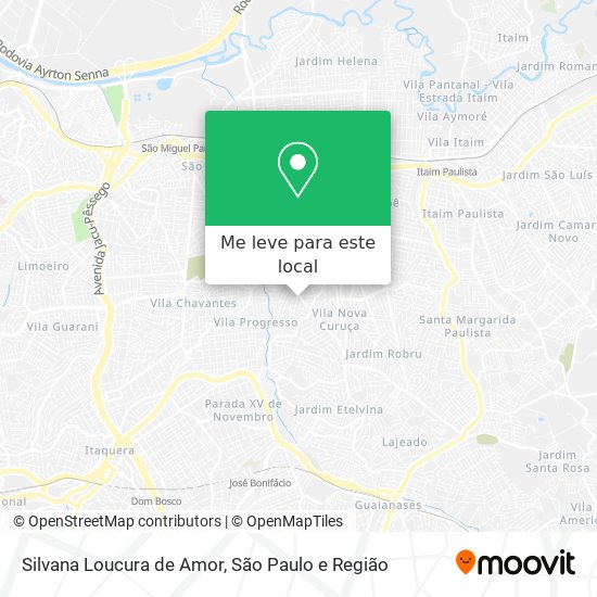 Silvana Loucura de Amor mapa