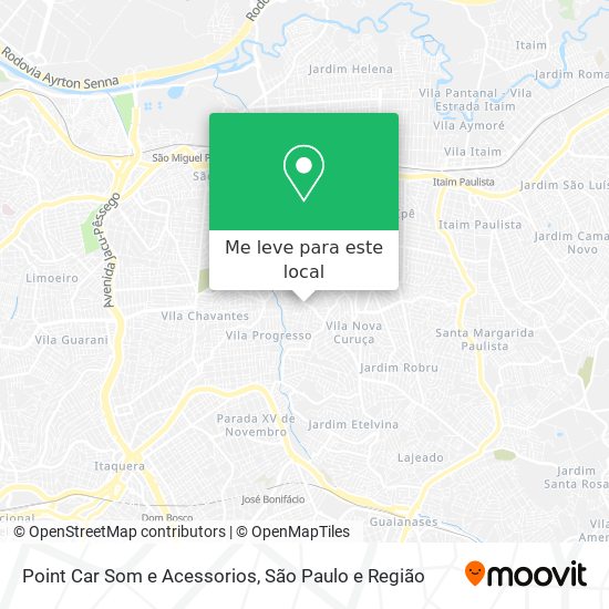 Point Car Som e Acessorios mapa