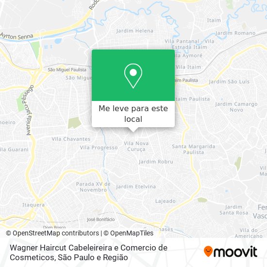 Wagner Haircut Cabeleireira e Comercio de Cosmeticos mapa