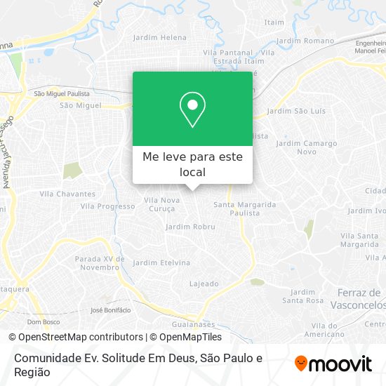 Comunidade Ev. Solitude Em Deus mapa