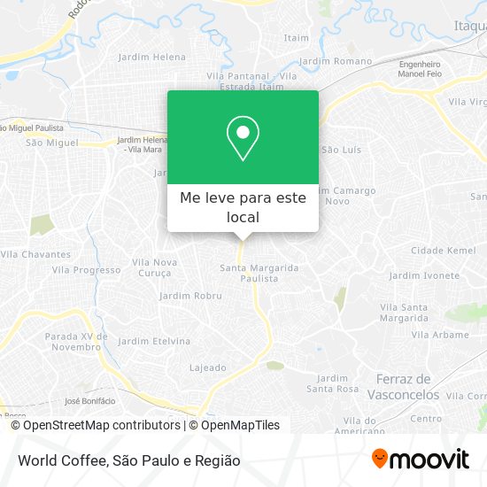 World Coffee mapa