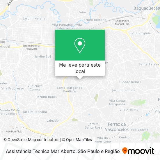 Assistência Técnica Mar Aberto mapa