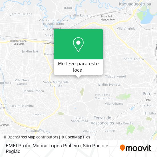 EMEI Profa. Marisa Lopes Pinheiro mapa