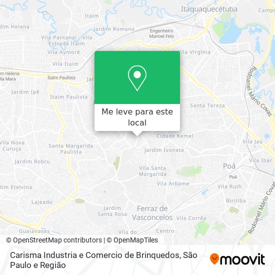 Carisma Industria e Comercio de Brinquedos mapa