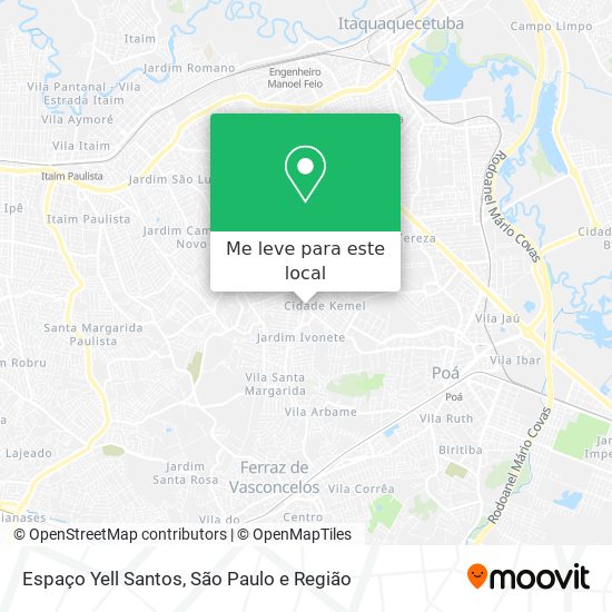 Espaço Yell Santos mapa