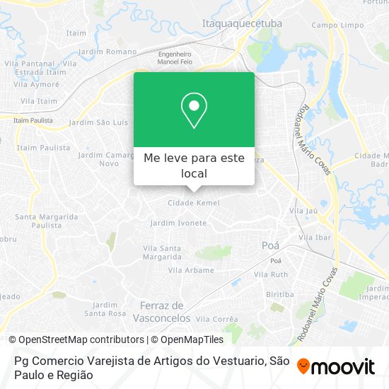 Pg Comercio Varejista de Artigos do Vestuario mapa