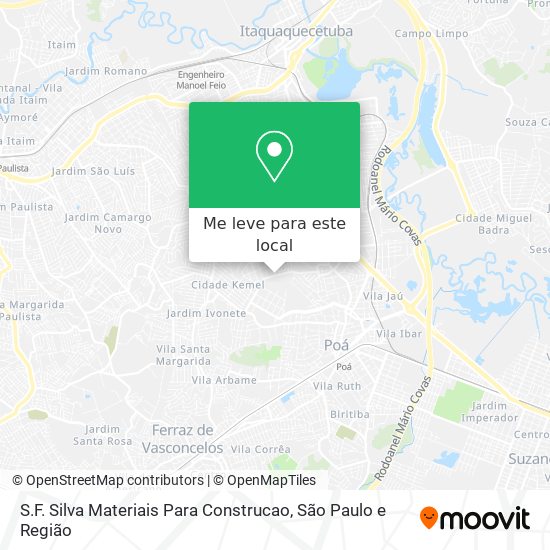 S.F. Silva Materiais Para Construcao mapa