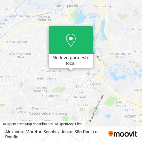 Alexandre Moreton Sanchez Junior mapa