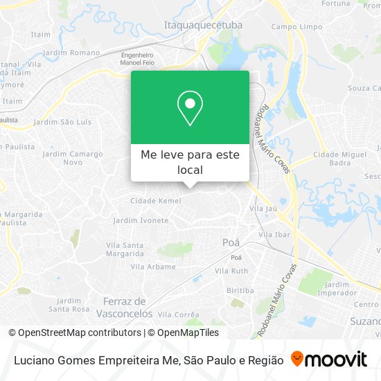 Luciano Gomes Empreiteira Me mapa