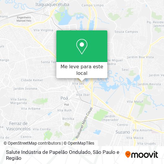 Salute Indústria de Papelão Ondulado mapa