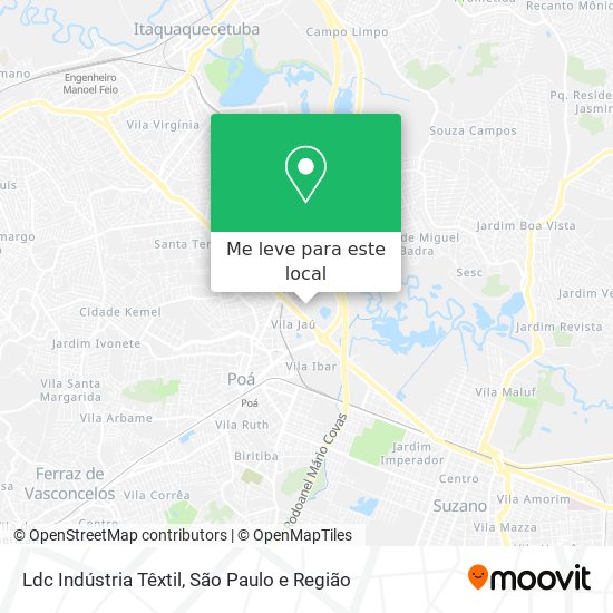 Ldc Indústria Têxtil mapa