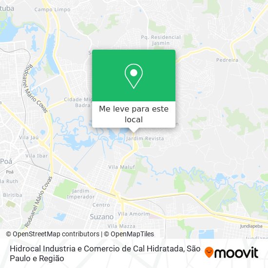 Hidrocal Industria e Comercio de Cal Hidratada mapa