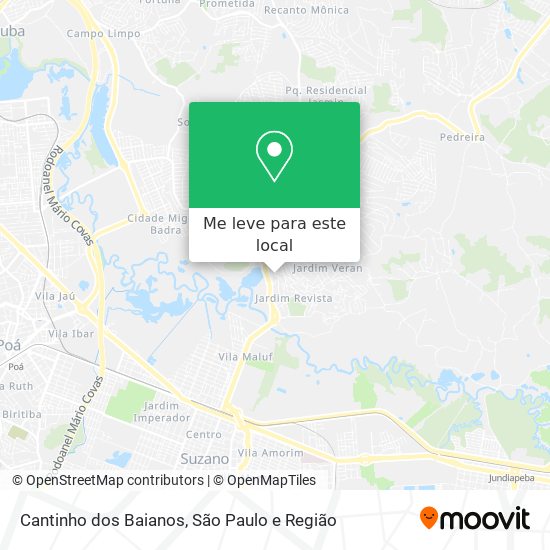 Cantinho dos Baianos mapa