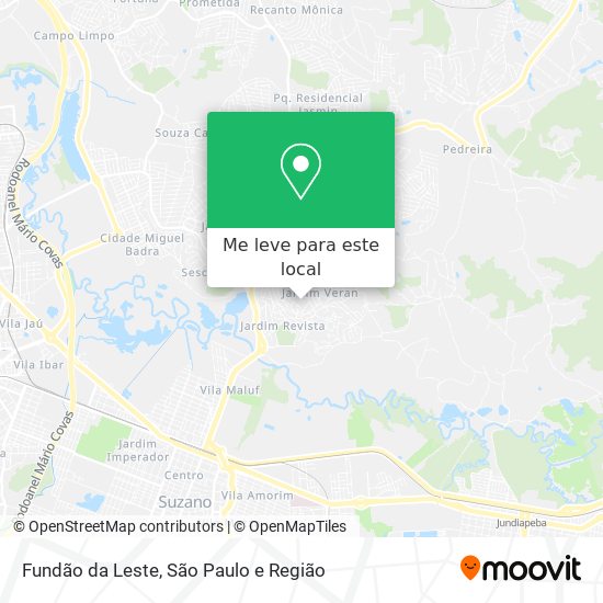 Fundão da Leste mapa