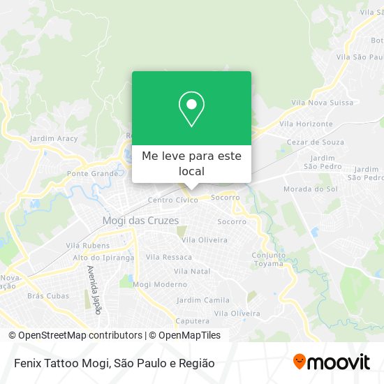 Fenix Tattoo Mogi mapa