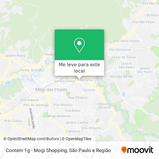 Contém 1g - Mogi Shopping mapa