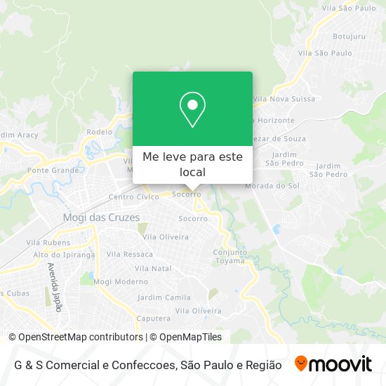 G & S Comercial e Confeccoes mapa