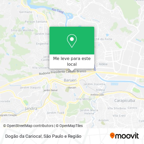 Dogão da Carioca! mapa