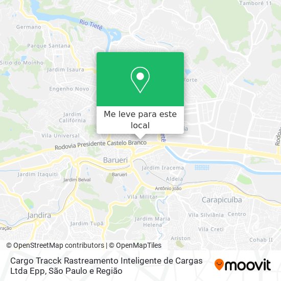 Cargo Tracck Rastreamento Inteligente de Cargas Ltda Epp mapa