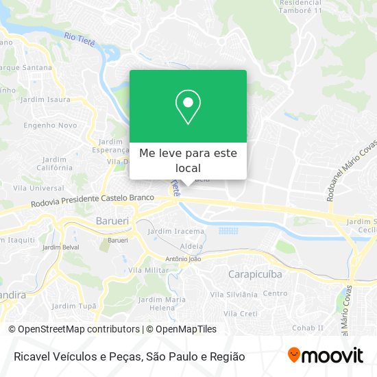 Ricavel Veículos e Peças mapa