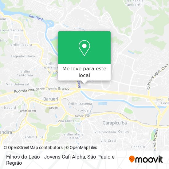 Filhos do Leão - Jovens Cafi Alpha mapa