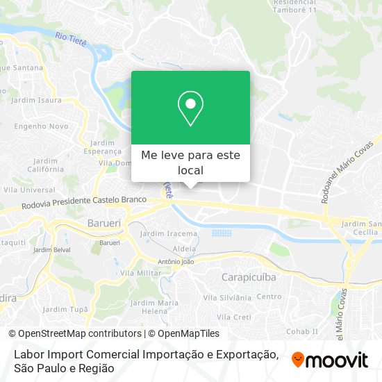 Labor Import Comercial Importação e Exportação mapa