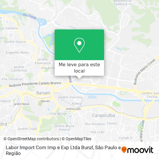 Labor Import Com Imp e Exp Ltda Bunzl mapa