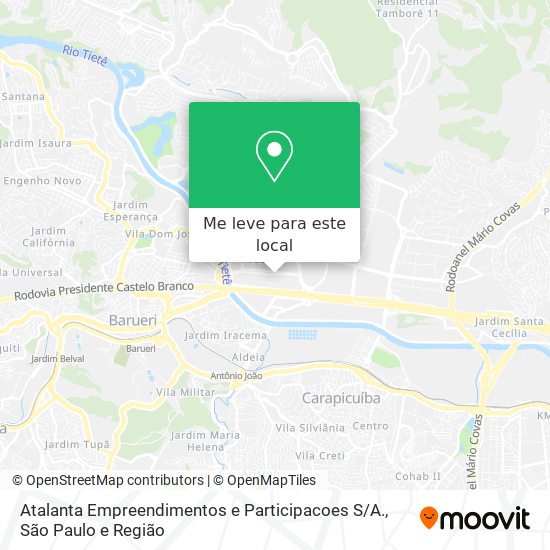 Atalanta Empreendimentos e Participacoes S / A. mapa