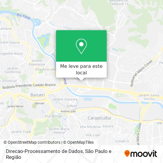 Direcao-Processamento de Dados mapa