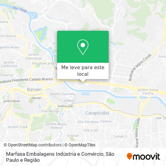 Marfasa Embalagens Indústria e Comércio mapa