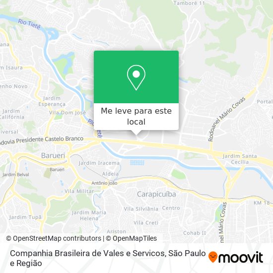 Companhia Brasileira de Vales e Servicos mapa